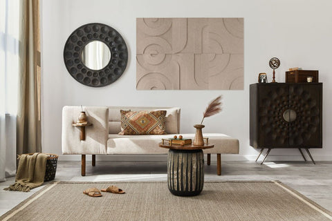 Maya 3d acoustic panels design set of 6 sand