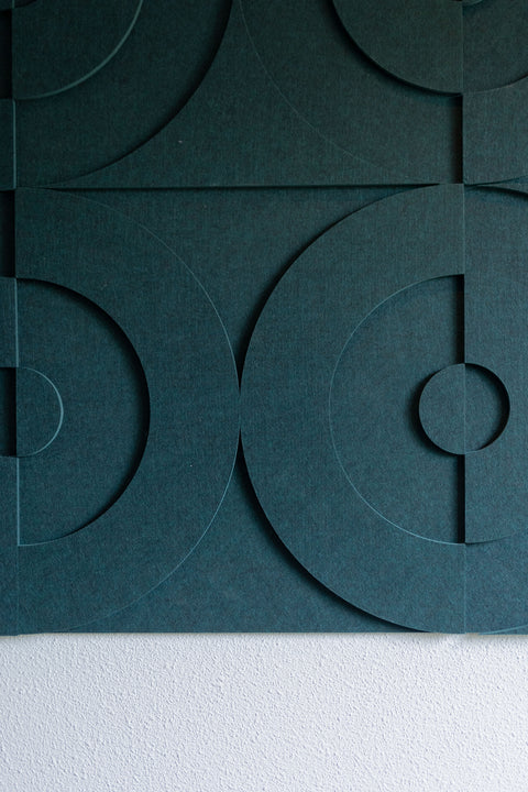 Maya l - 3D | Akustische Wandpaneele 50x50cm - 2er Set - Selbstklebendes PET-Filz