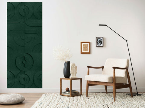 Maya 3d acoustic panels design set of 10 green