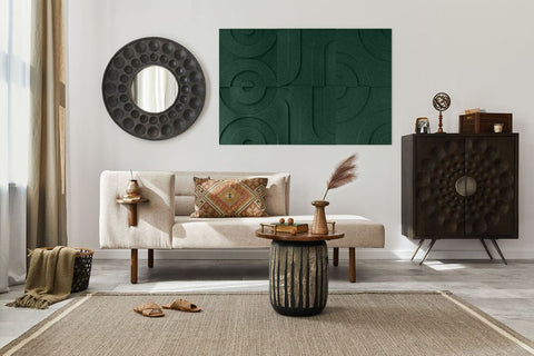 Maya 3d acoustic panels design set of 6 green