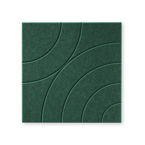 Loa VIII panneau acoustique feutre design collection carrelage acoustique vert foncé pétrole