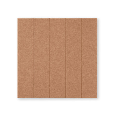 Loa V | Panneau mural acoustique 50x50cm - Feutre PET autocollant Maeven art cognac