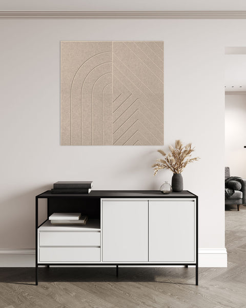 Loa Akustikplatten Design 4er-Set beige