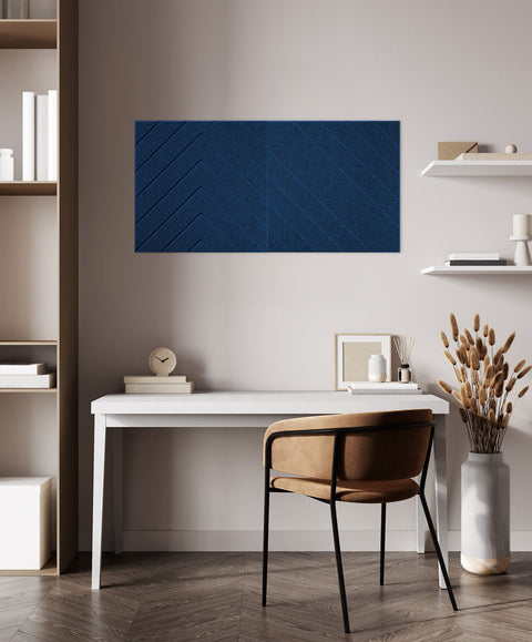 Loa Akustikplatten Design 2er Set blau