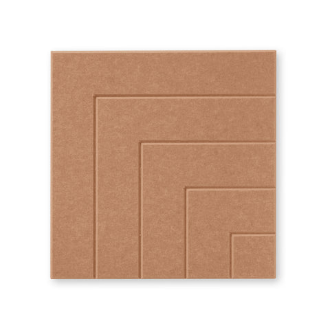 Loa lV | Panneau mural acoustique 50x50cm - Feutre PET autocollant Maeven art cognac