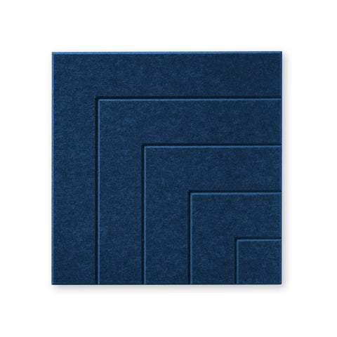 Loa lV | Panneau mural acoustique 50x50cm - Feutre PET autocollant Maeven art blue