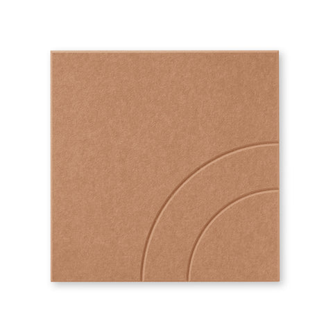 Loa III panneau acoustique feutre collection design carrelage acoustique terra cognac