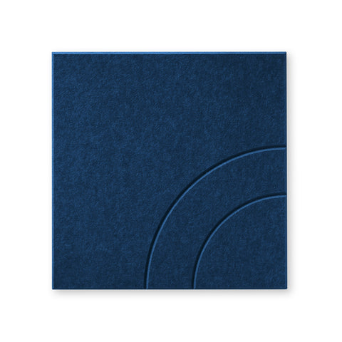 Loa III panneau acoustique feutre collection design dalle acoustique bleu marine