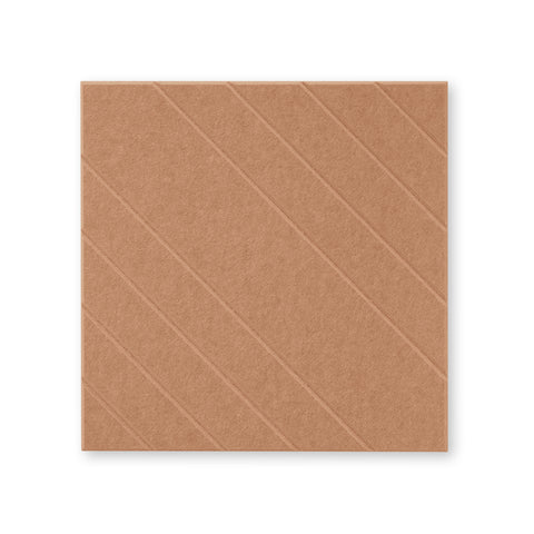 Loa ll | Panneau mural acoustique 50x50cm - Feutre PET autocollant Maeven art cognac