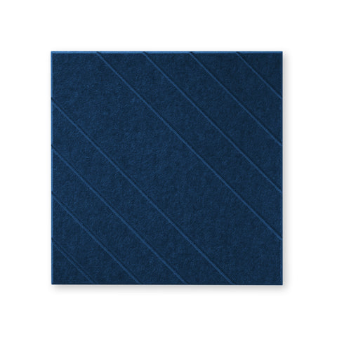 Loa ll | Panneau mural acoustique 50x50cm - Feutre PET autocollant Maeven art blue