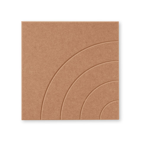 Loa l | Panneau mural acoustique 50x50cm - Feutre PET autocollant Maeven art cognac