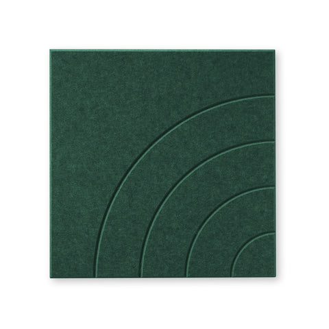 Loa l | Panneau mural acoustique 50x50cm - Feutre PET autocollant Maeven art green
