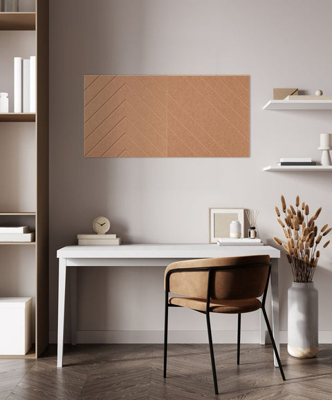 Loa Akustikplatten Design 2er-Set cognac