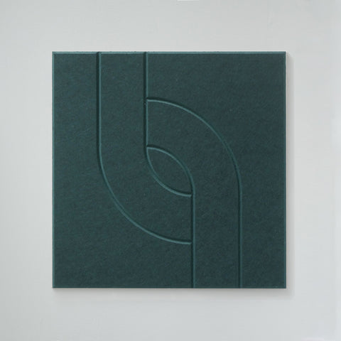 maeven art collection Maya V couleur vert foncé essence panneau acoustique feutre design collection carrelage acoustique feutre absorption sonore absorption sonore