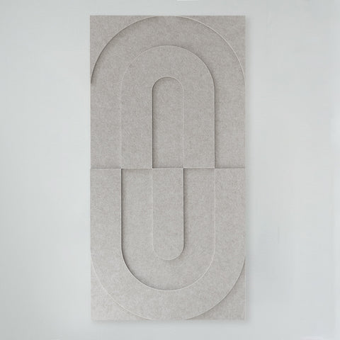 maeven art maya 3d collectie kleur beige mockup akoestisch paneel vilt design collectie akoestisch tegel pet vilt geluidsabsorptie geluiddempend