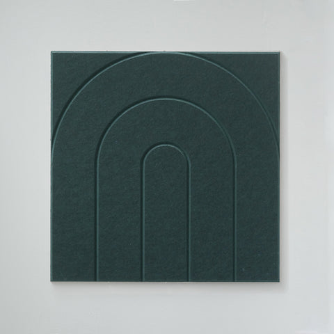 maeven art Maya VII collection couleur vert foncé essence panneau acoustique feutre design collection carrelage acoustique feutre absorption acoustique