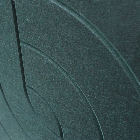 maeven art Maya VIII closeup collectie kleur deep green petrol akoestisch paneel vilt design collectie akoestisch tegel pet vilt geluidsabsorptie geluiddempend