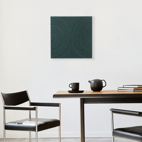 maya-ll-panneau-mural-acoustique-50x50cm-autocollant-animal-feutre-maquette vert