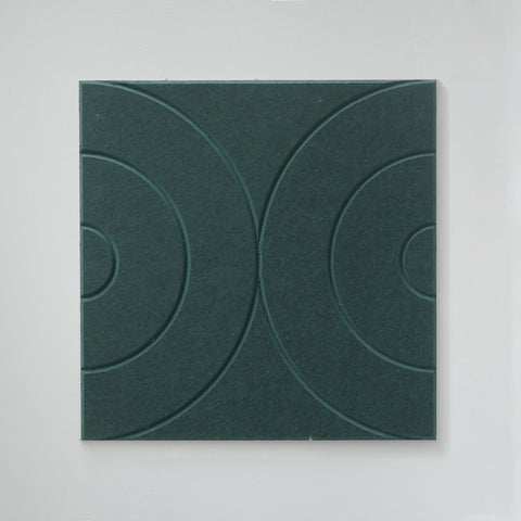 maeven art collection Maya II couleur vert foncé essence panneau acoustique feutre design collection carrelage acoustique feutre absorption sonore absorption sonore