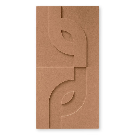 Maya V 3d Akustikpaneel Filz Design Kollektion Akustikfliese terra cognac