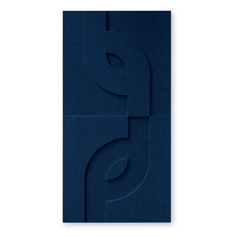 Maya V 3d Akustikpaneel Filzdesign Kollektion Akustikfliese navy blau