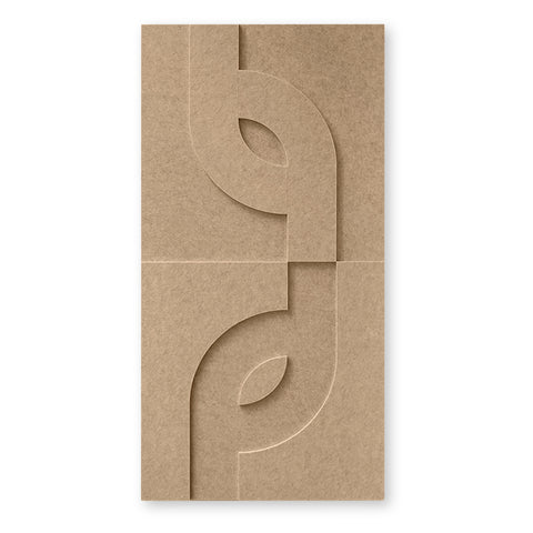 Maya V 3d Akustikpaneel Filzdesign Kollektion Akustikfliese Natursand