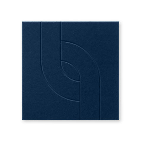Maya V panneau acoustique feutre design collection carrelage acoustique bleu marine