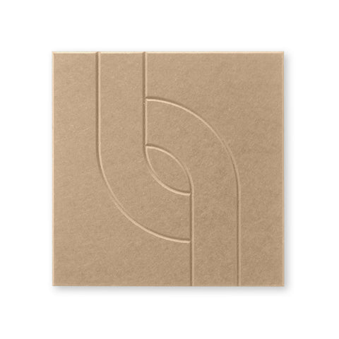 Panneau acoustique Maya V feutre design collection carreaux acoustiques sable naturel