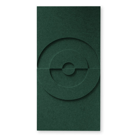 Maya Vl - 3D | Panneaux muraux acoustiques 50x50cm - Lot de 2 - Feutre PET autocollant Maeven art green