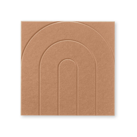 Maya VII panneau acoustique feutre design collection de tuiles acoustiques feutre cognac terra