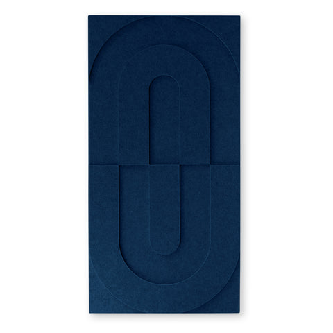 Maya VII 3d akoestisch paneel vilt design collectie akoestisch tegel vilt navy blue