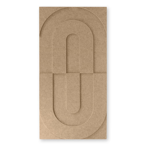 Maya Vll - 3D | Panneaux muraux acoustiques 50x50cm - Lot de 2 - Feutre PET autocollant Maeven art sand