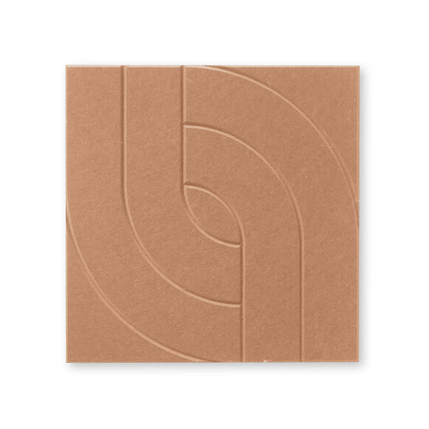 Maya Vlll | Panneau mural acoustique 50x50cm - Feutre PET autocollant Maeven art cognac