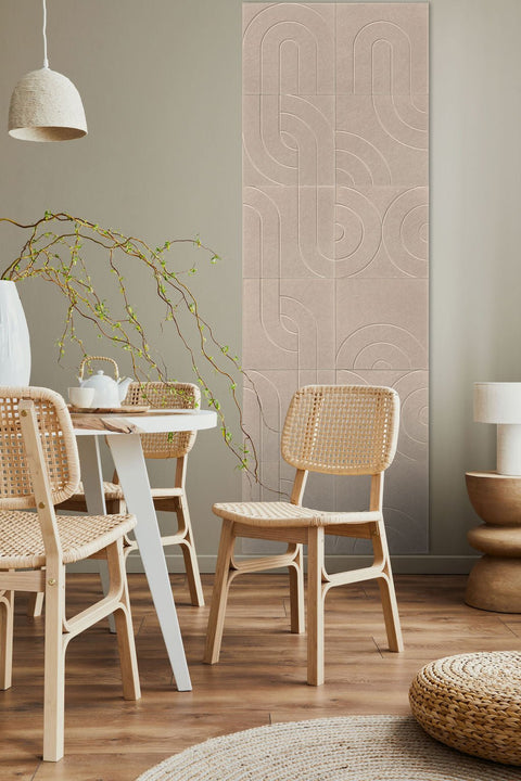 Panneaux acoustiques Maya design set de 12 beige