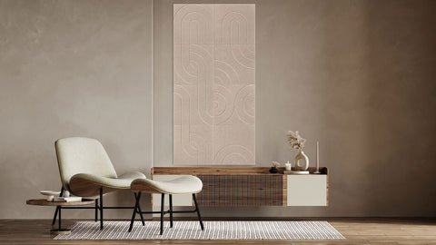 Panneaux acoustiques Maya design set de 6 beige