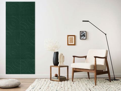 Panneaux acoustiques Maya design set de 12 verts