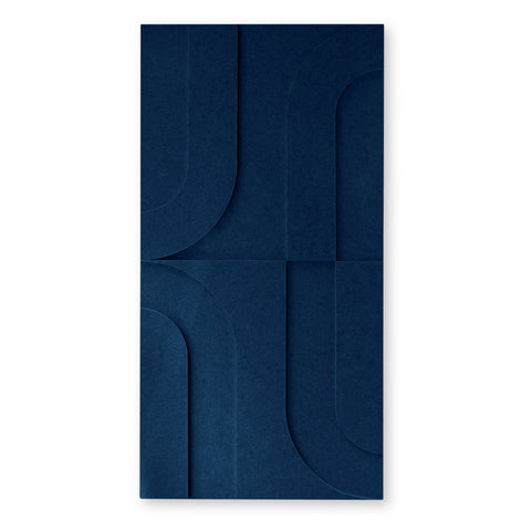 Maya I 3d Akustikpaneel Filzdesign Kollektion Akustikfliese 2er Set navy blau