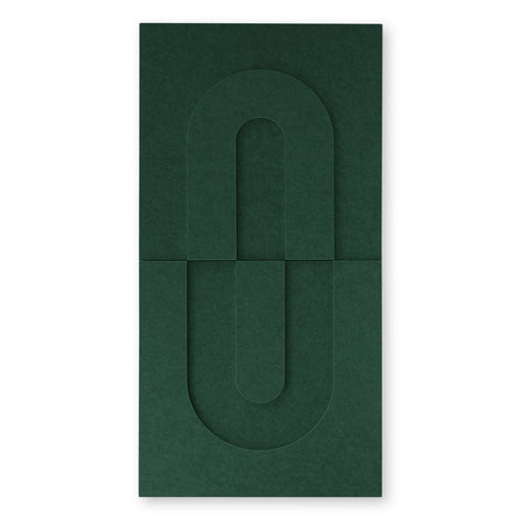 Maya IV 3d akoestisch paneel vilt design collectie akoestisch tegel vilt deep green petrol