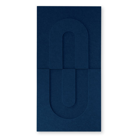 Maya IV 3d akoestisch paneel vilt design collectie akoestisch tegel vilt navy blue