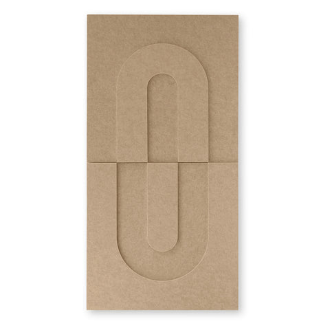 Maya lV - 3D | Panneaux muraux acoustiques 50x50cm - Lot de 2 - Feutre PET autocollant Maeven art sand