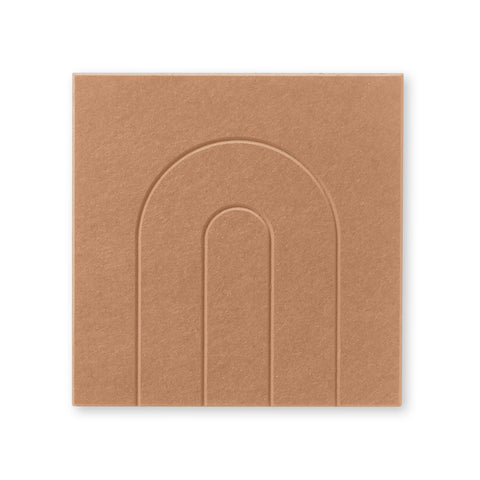 Maya IV panneau acoustique feutre collection design carrelage acoustique terra cognac