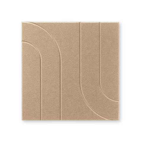 Maya l | Akustische Wandplatte 50x50cm - Selbstklebendes PET-Filz Maeven Kunstsand