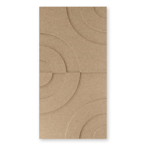 3d akoestisch paneel vilt design rond set van 2 collectie maya sand