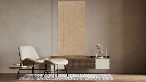 Panneaux acoustiques Maya design set of 8 sand