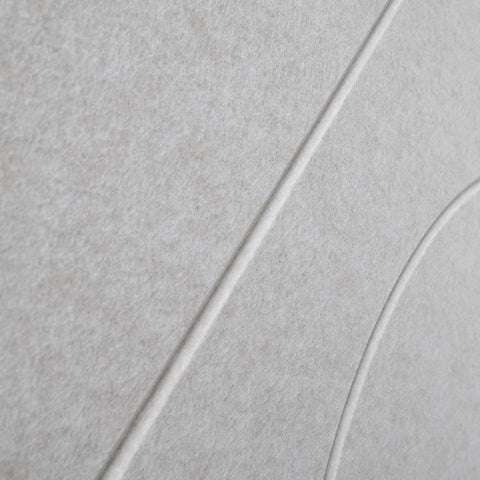 maeven art Sade VI collection gros plan couleur beige panneau acoustique feutre design collection carrelage acoustique feutre capuchon absorption acoustique insonorisation