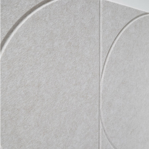 maeven art Sade VII collection gros plan couleur beige panneau acoustique feutre design collection carrelage acoustique feutre capuchon absorption acoustique insonorisation