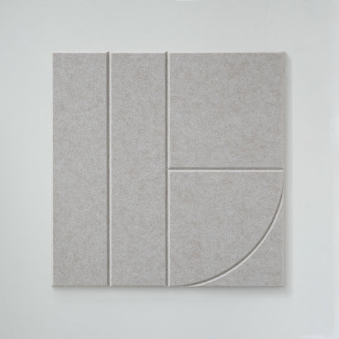 maeven art Sade VIII collection couleur beige panneau acoustique feutre design collection carrelage acoustique feutre capuchon absorption acoustique insonorisation