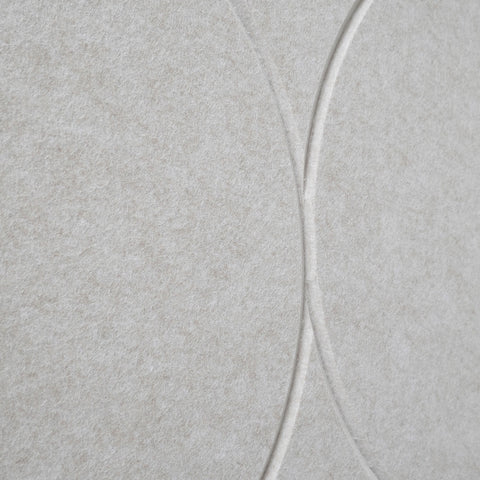 maeven art Sade I closeup collection colour beige acoustic panel feutre design collection acoustic tile cap cap feutre sound absorption sound absorbing