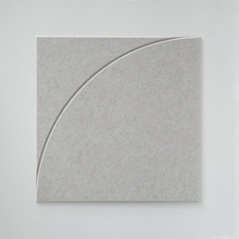 maeven art Sade II Kollektion Farbe beige Akustikpaneel Filz Design Kollektion Akustikfliese Kappe Filz Schallabsorption Schalldämmung