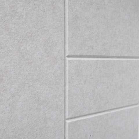 maeven art Sade III gros plan collection couleur beige panneau acoustique feutre design collection carrelage acoustique feutre capuchon absorption acoustique insonorisation